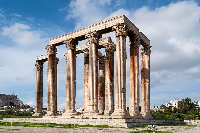 معبد زئوس در آتن یونان