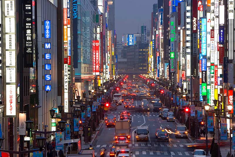 خیابان های توکیو
