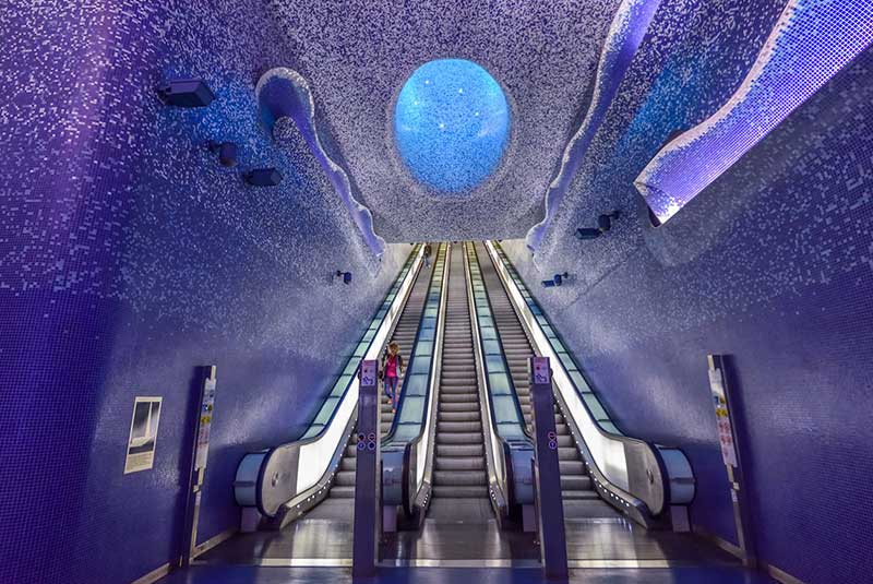 زیباترین ایستگاه های مترو در جهان