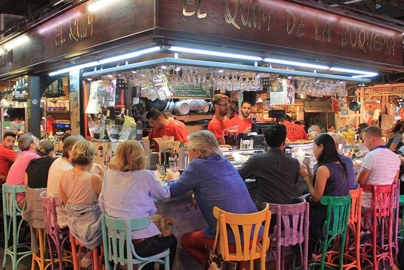رستوران های خیابان لا رامبلا