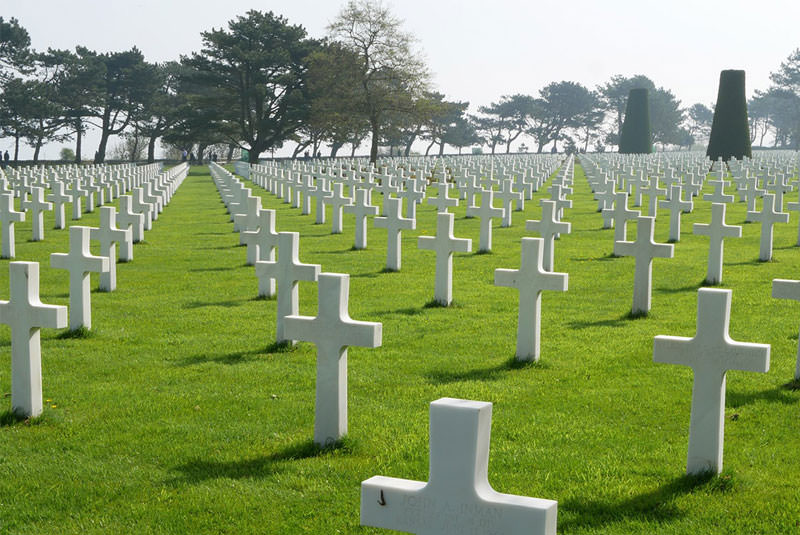 قبرستان آمریکایی ها فرانسه نرماندی