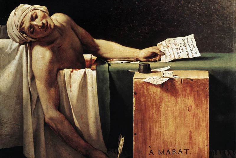 مرگ مارا اثر ژاک لویی داوید
