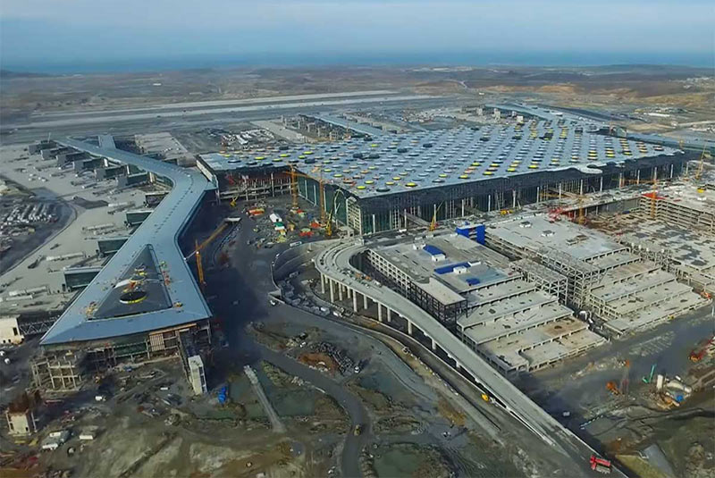 مراحل ساخت فرودگاه جدید استانبول