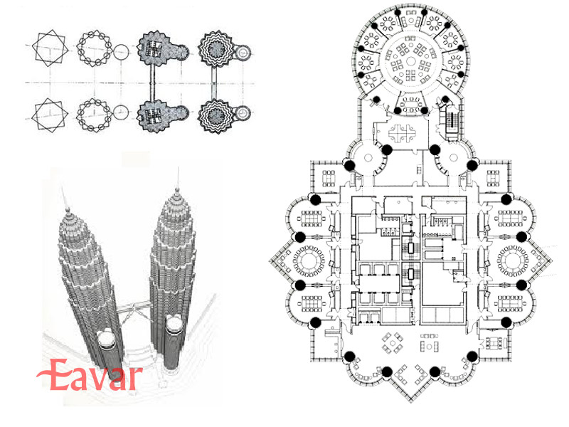 معماری برج های دوقلو پتروناس