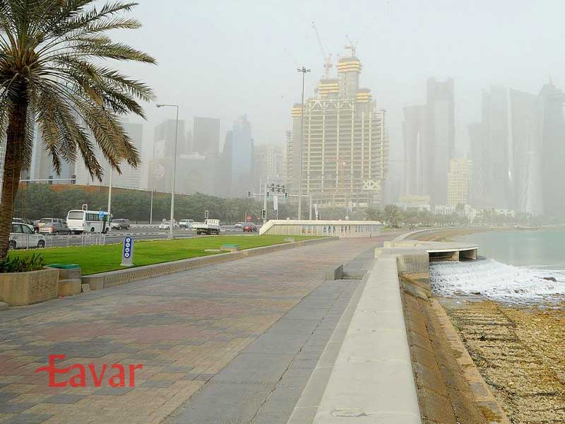 آب و هوای قطر در ماه های مختلف