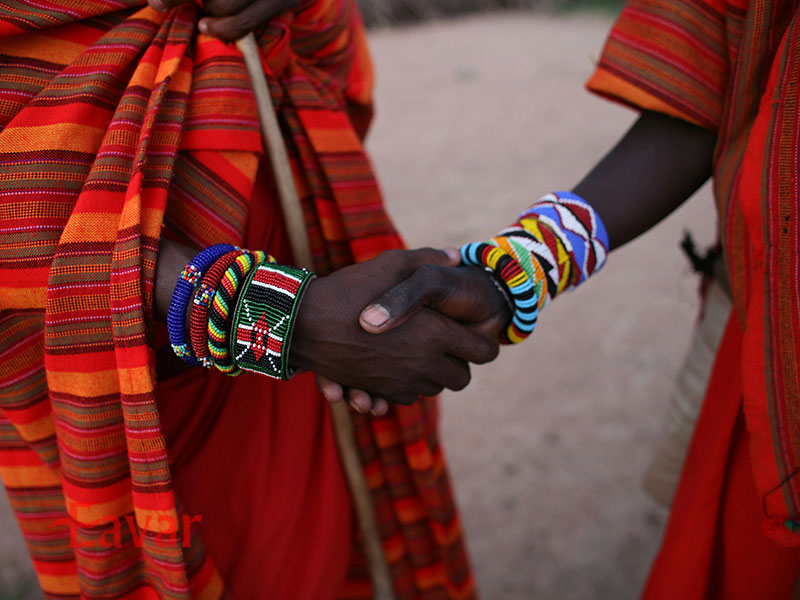 دست دادن در فرهنگ و آداب و رسوم کنیا