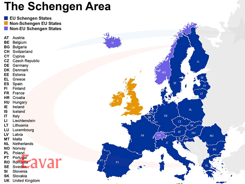 لیست کشورهای شینگن (آپدیت ۲۰۲۴)