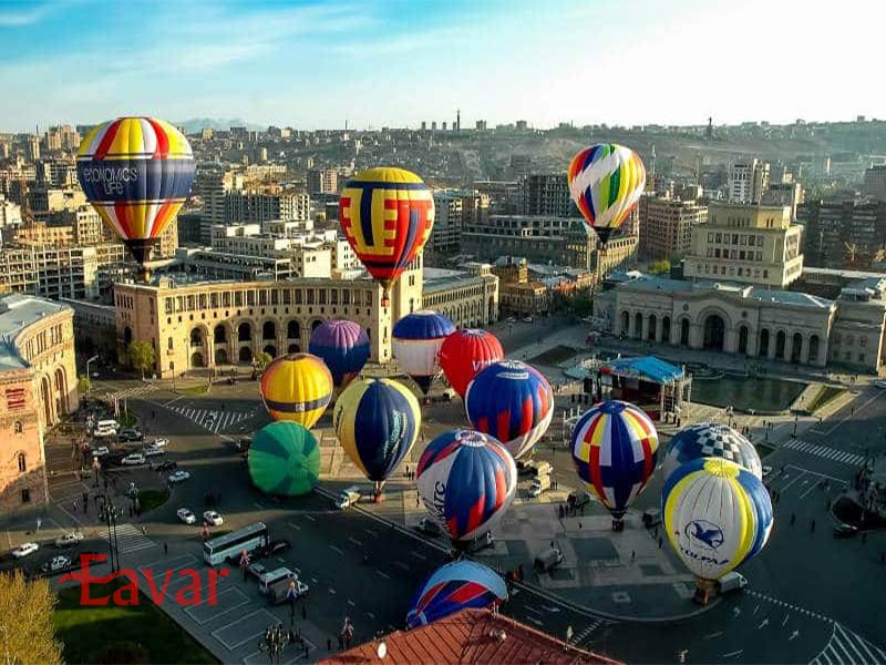  آسمانی رنگارنگ در جشنواره بالن ارمنستان