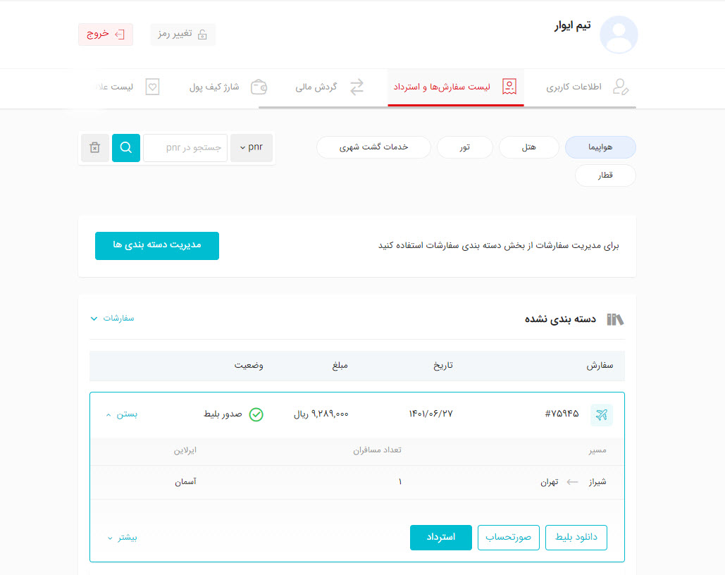 آموزش وبسایت ایوار