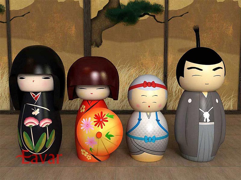 کوکشی (Kokeshi)