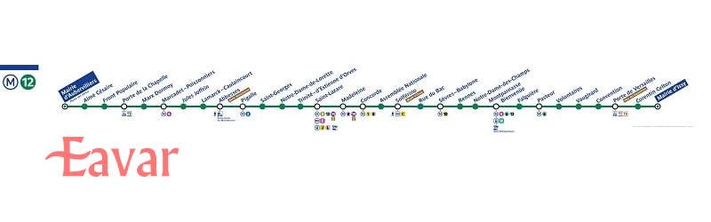 خط ۱۲ مترو پاریس به نام مری د اوبرویلیه - مری د ایسی