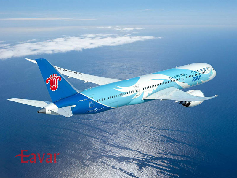 چاینا ساترن ایرلاینز در مسیر تهران شنزن