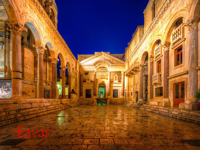 کاخ دیوکلتیان از جاهای دیدنی اسپلیت