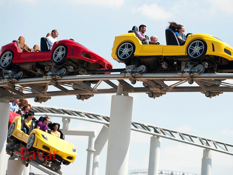 رولر کوستر فراری پارک ابوظبی