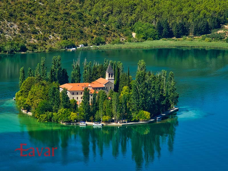 جزیره و صومعه پارک ملی کرکا کرواسی