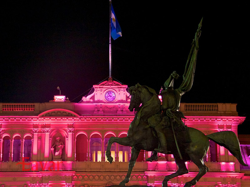 خانه صورتی از مکان های تاریخی بوینس آیرس