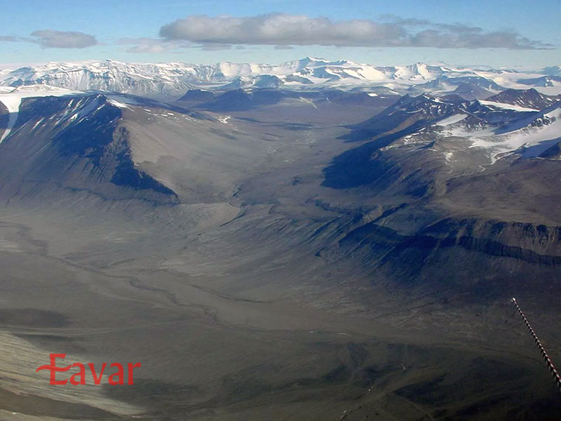 دره های خشک مک موردو در قطب جنوب