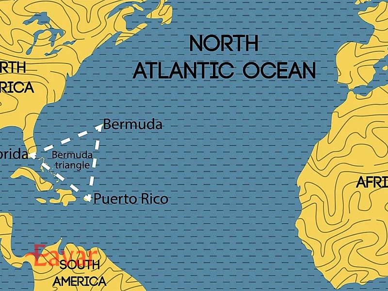نقشه مثلث برمودا