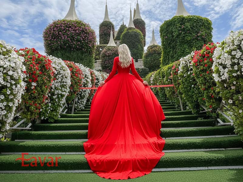 عکاسی در باغ گل معجزه دبی