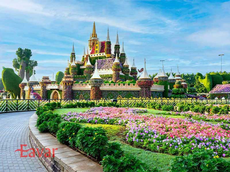 باغ گل معجزه دبی از دیدنی های دبی