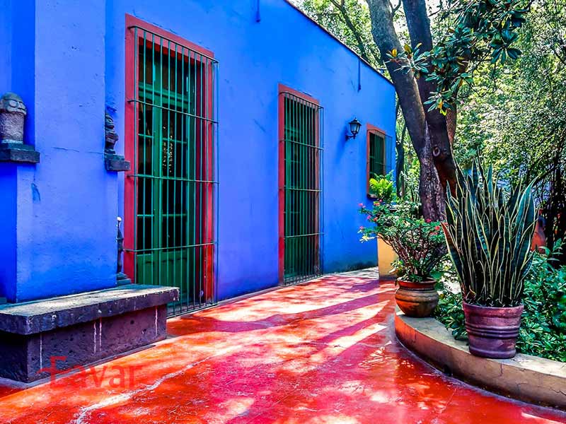 موزه فریدا کالو از جاهای دیدنی مکزیکوسیتی در مکزیک