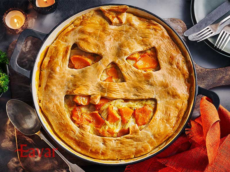 پای کدو از خوراکی های جشن هالووین