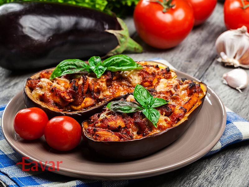 بادمجان شکم پر از غذاهای ترکی