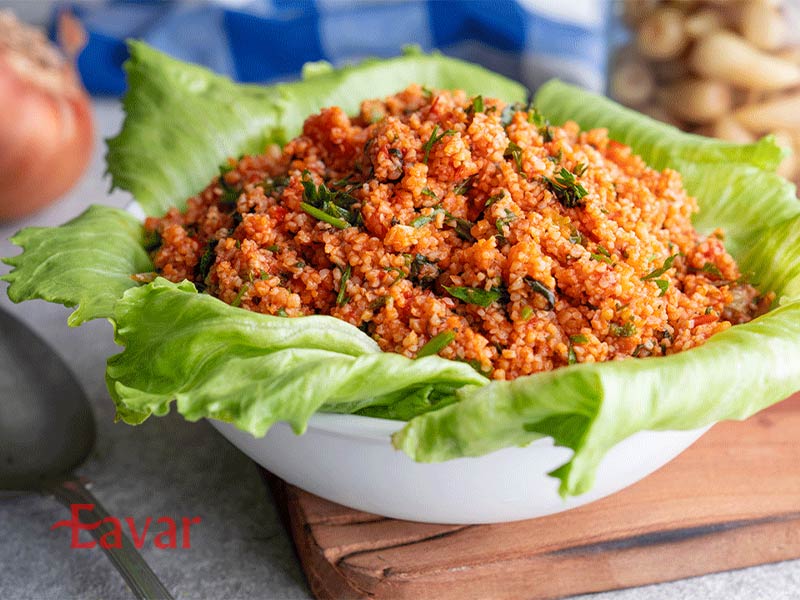 سالاد بلغور از سالادهای ترکی