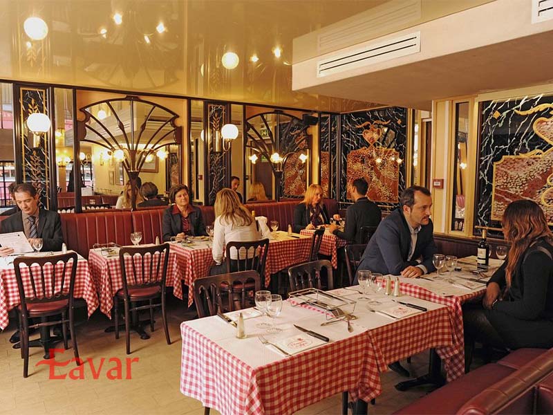فضای داخلی رستوران آنترکوت پاریس