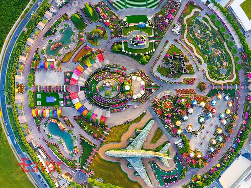 دسترسی به باغ گل معجزه دبی