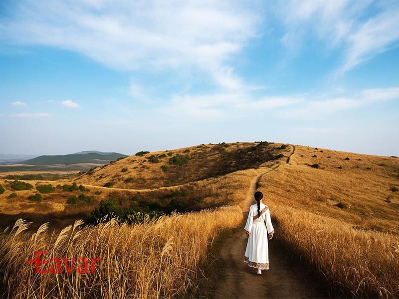 تپه های آتشفشانی اوروم در ججو کره جنوبی