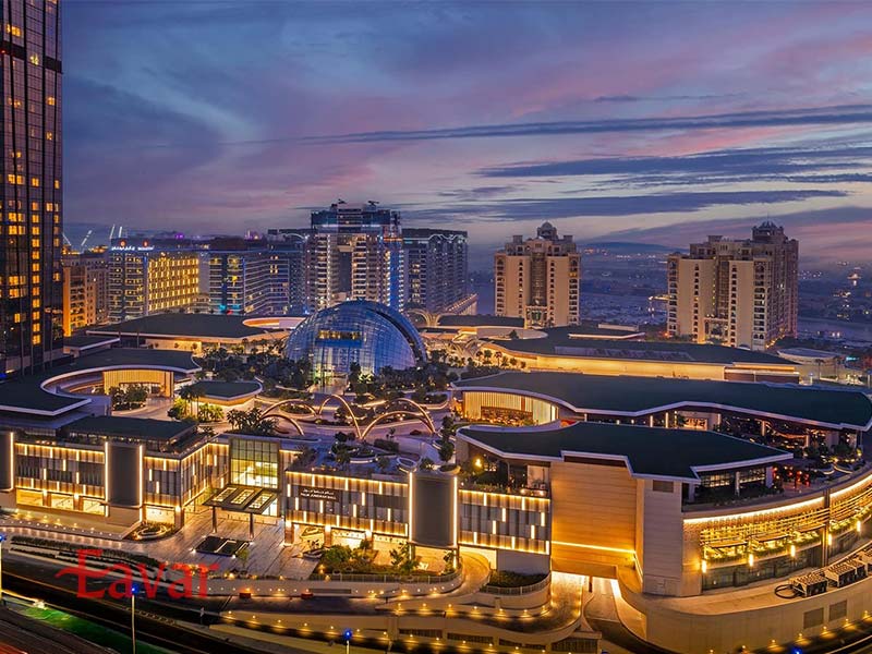 مرکز خرید نخیل از مراکز خرید دبی در پالم جمیرا