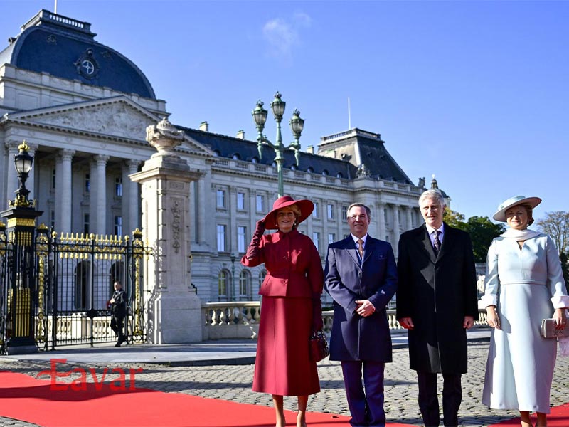 پادشاه بلژیک در کاخ سلطنتی بروکسل