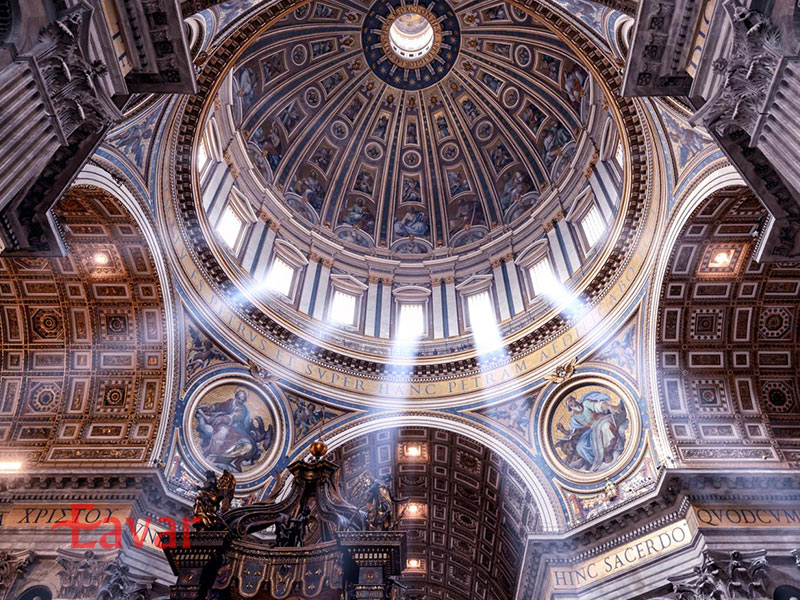 سقف گنبد کلیسای واتیکان