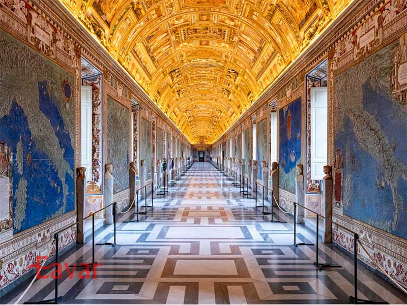 گالری نقشه ها از مکان های دیدنی واتیکان