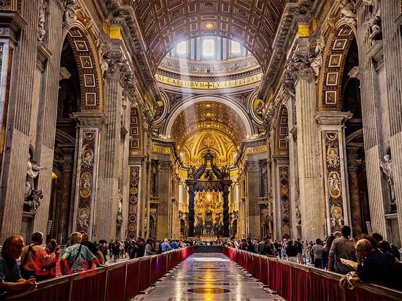 کلیسای سن پیتر از جاهای دیدنی واتیکان