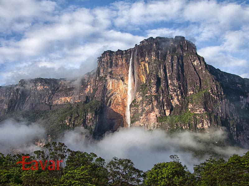 آبشار آنجل از بلندترین آبشارهای جهان