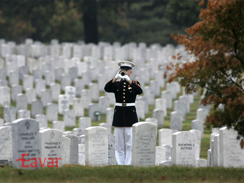 گورستان ملی آرلینگتون در نزدیکی واشنگتن