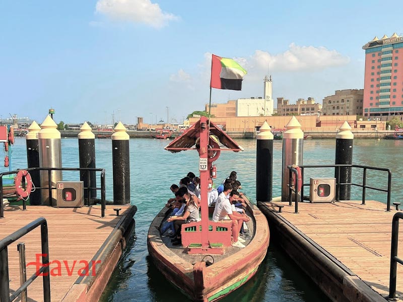 ایستگاه ابرا بر دبی از اسکله های ابرا دبی