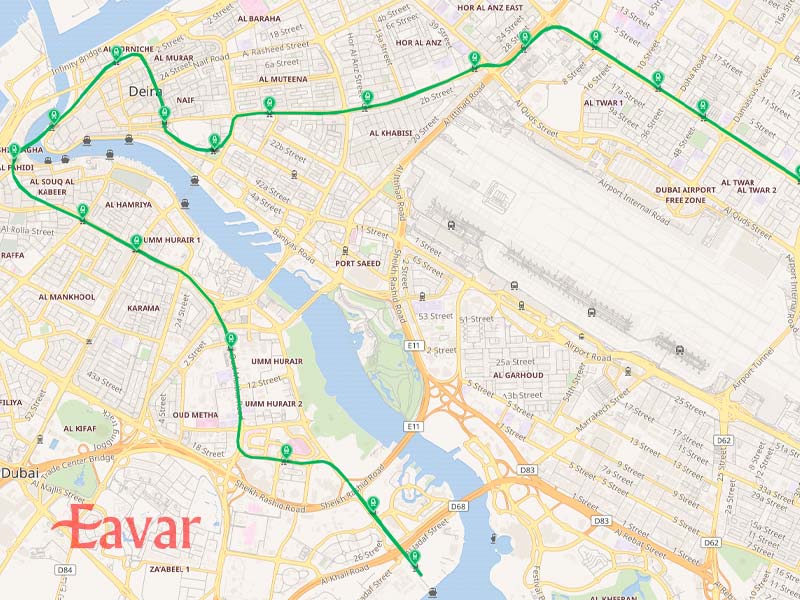 خط سبز مترو دبی
