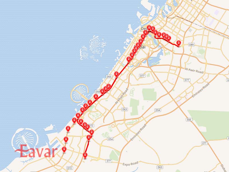 خط قرمز مترو دبی