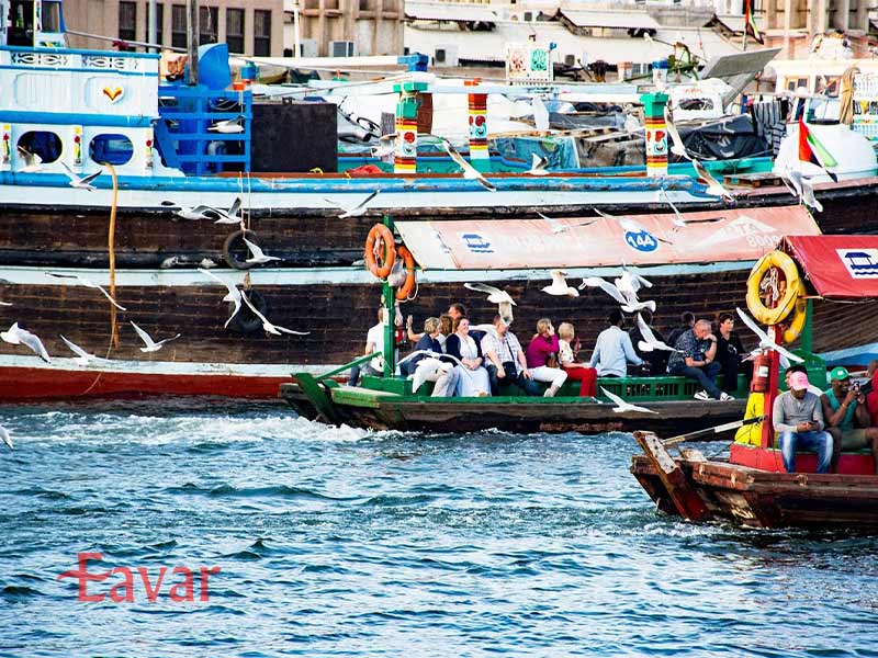 ایستگاه ابرا بازار قدیم دبی از اسکله های ابرا دبی