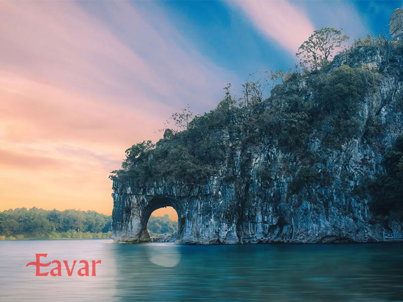 تپه خرطوم فیل از جاهای دیدنی گویلین در چین