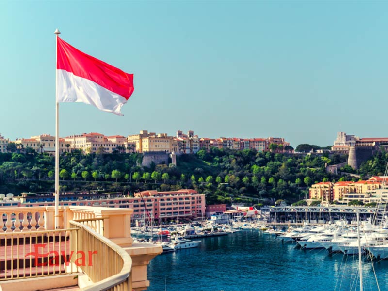 پرچم موناکو