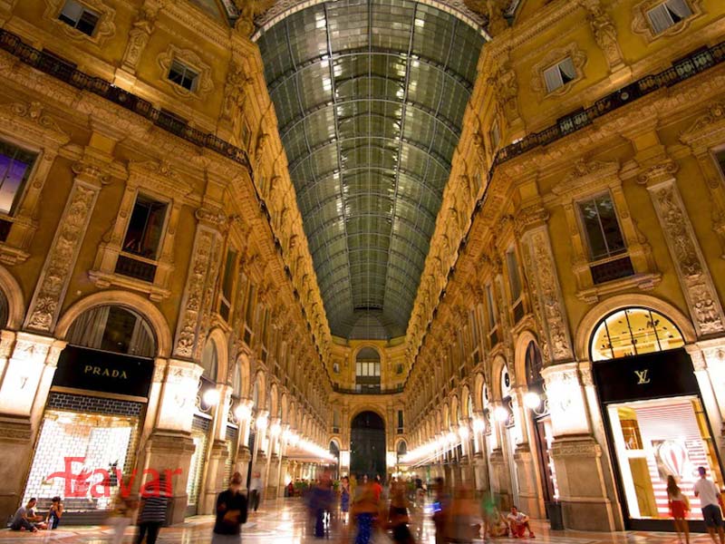 زمان بازدید از مرکز خرید گالریا در میلان