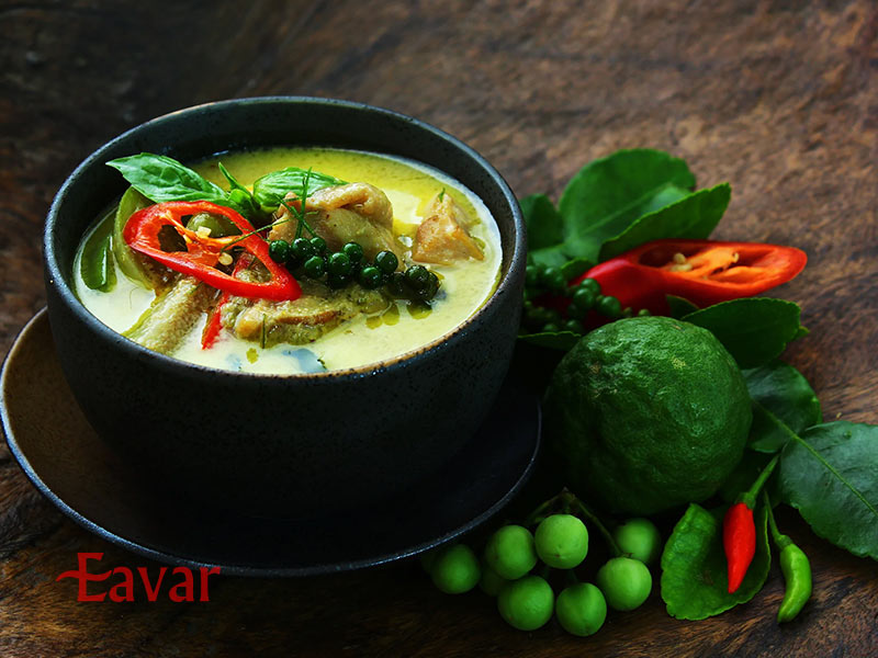 کاری سبز از معروف ترین خوراکی های تایلند