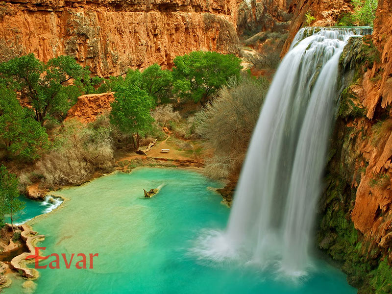 آبشار هاواسو از آبشارهای مشهور جهان در آمریکا