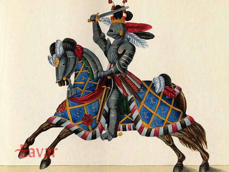 اسب های جنگی شوالیه ها