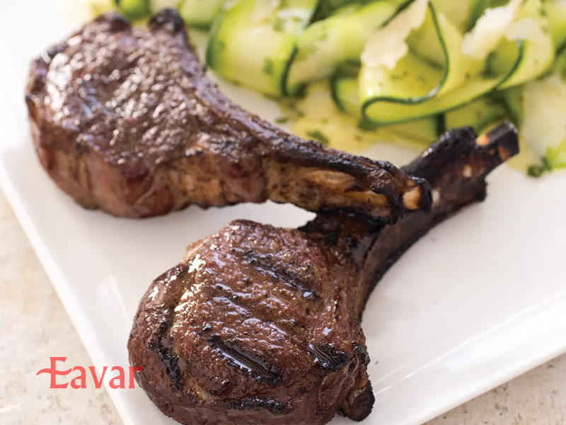 استیک گوشت دنده گوسفند 