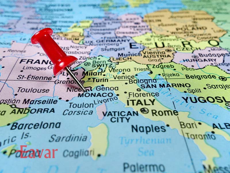 عکس نقشه موناکو